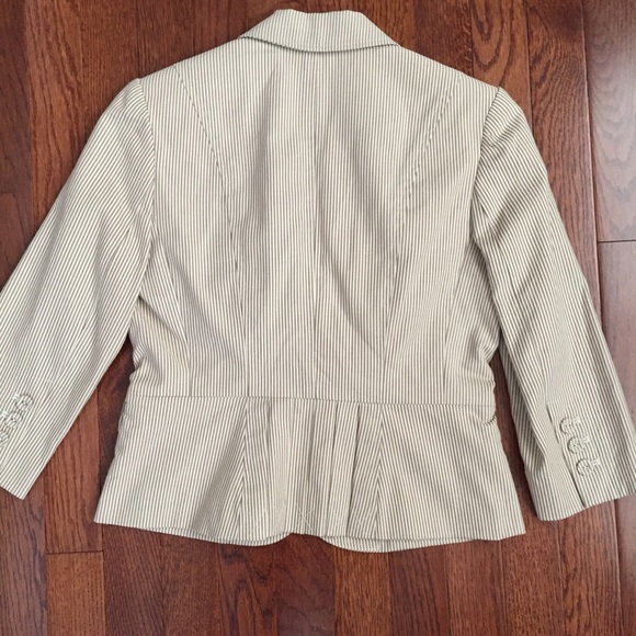 LOFT 3/4 Length Sleeve Pinstriped Blazer - Picture 2 of 5